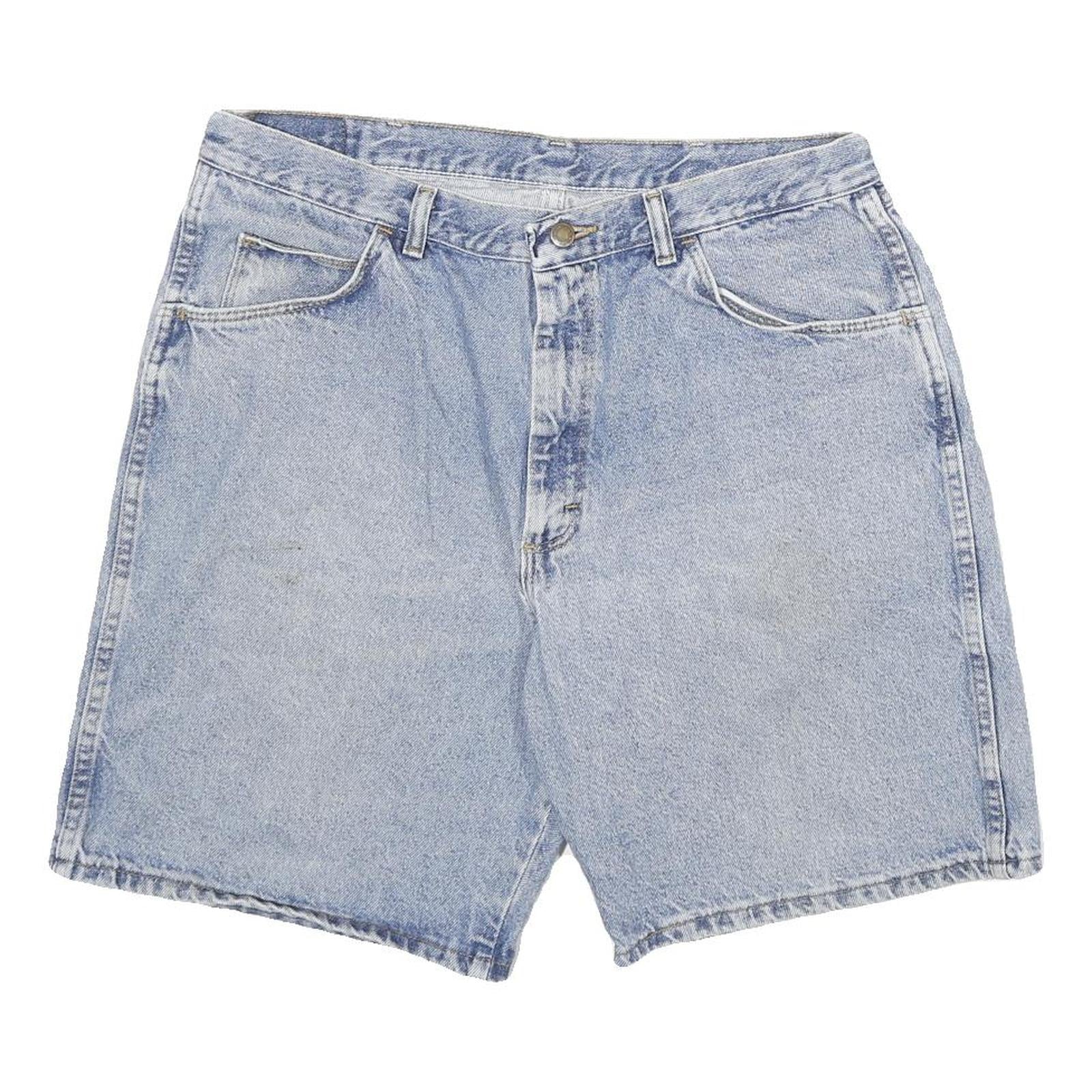WRANGLER Mens Shorts Blue Denim XL W34 Casual Classic Cotton Blend