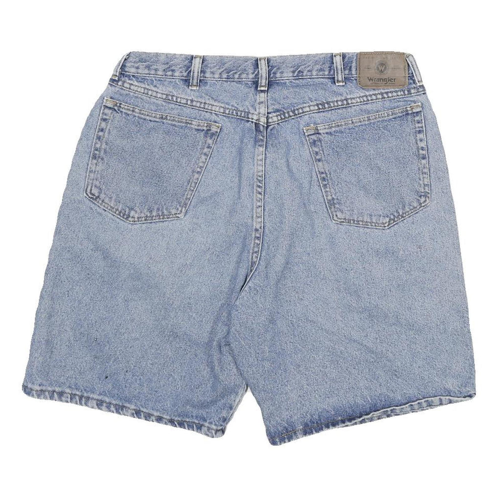 WRANGLER Mens Shorts Blue Denim XL W34 Casual Classic Cotton Blend