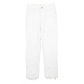LEVI'S 724 High Rise Straight Womens White Regular Denim Raw W26 L24 Frayed Hem