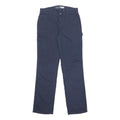 CARHARTT Womens Cotton Blend Navy Loose Straight Trousers W29 L31 Workwear