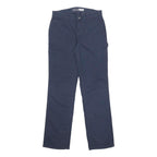 CARHARTT Womens Cotton Blend Navy Loose Straight Trousers W29 L31 Workwear
