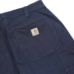 CARHARTT Womens Cotton Blend Navy Loose Straight Trousers W29 L31 Workwear