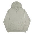 CARHARTT Mens Grey Hoodie XL Screen Print Logo Cotton Pullover Casual