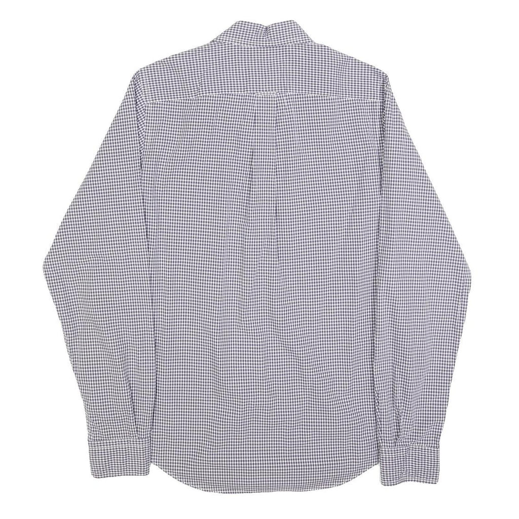 NAUTICA Mens Blue & White Check Shirt XS Button Down Long Sleeve Casual Cotton