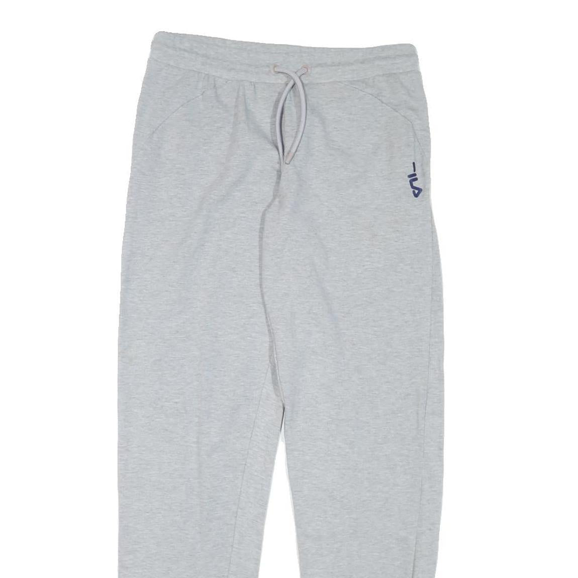 FILA Womens Joggers Grey Slim Tapered M W28 L30 Sportswear Casual Cotton Blend