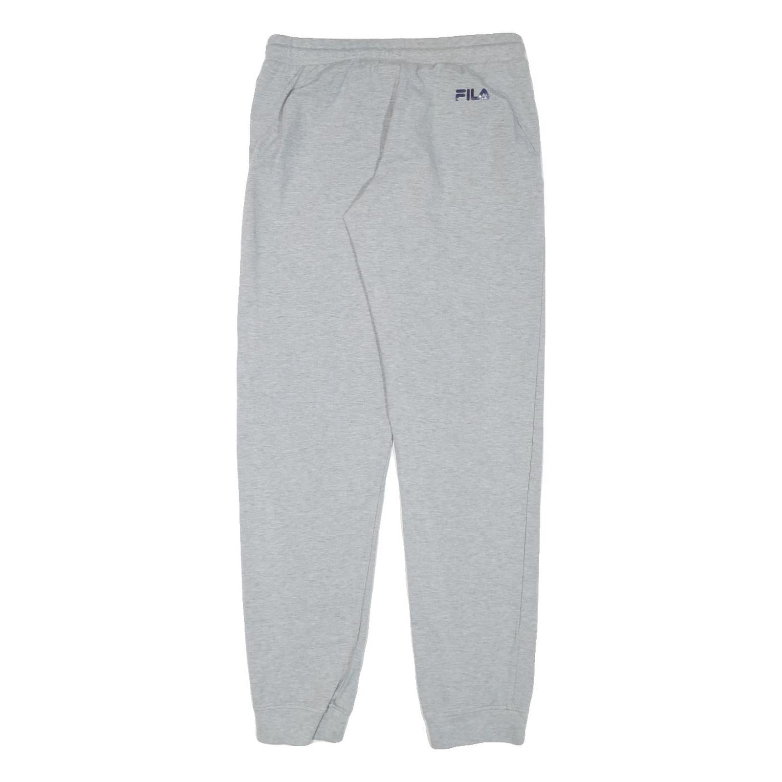 FILA Womens Joggers Grey Slim Tapered M W28 L30 Sportswear Casual Cotton Blend