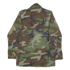 SELMA APPAREL CORP. Mens Green Brown Woodland Camo Classic Button Jacket S