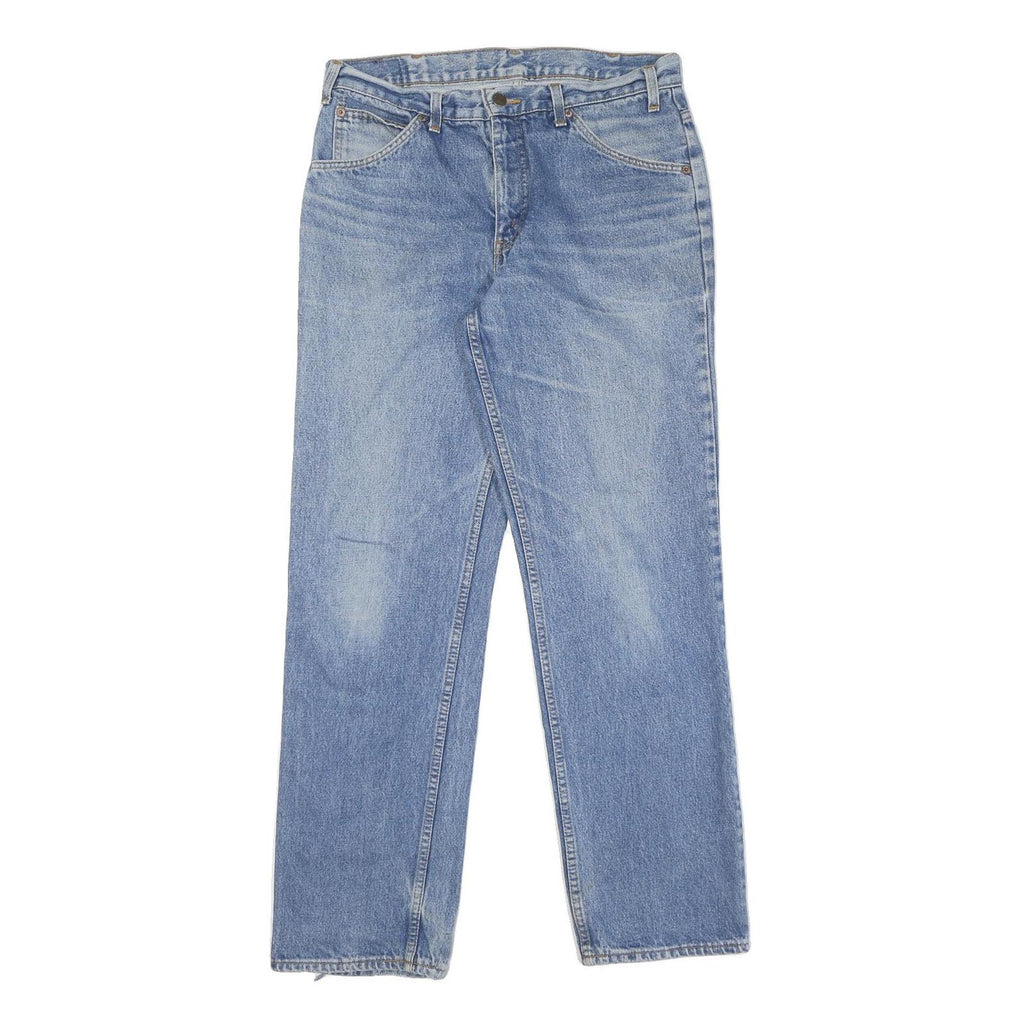 LEVI'S Mens Jeans Blue Regular Straight Denim Light W32 L32 Classic Fit Zip