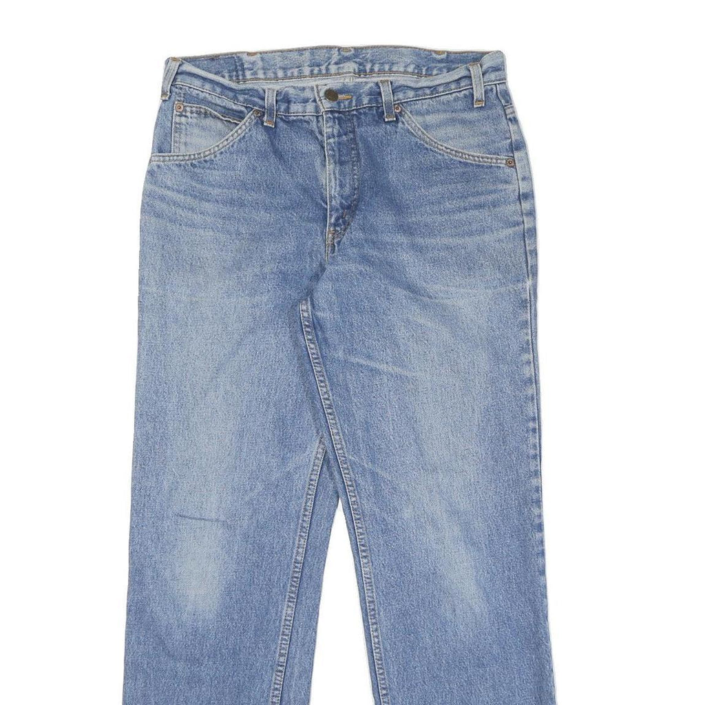 LEVI'S Mens Jeans Blue Regular Straight Denim Light W32 L32 Classic Fit Zip