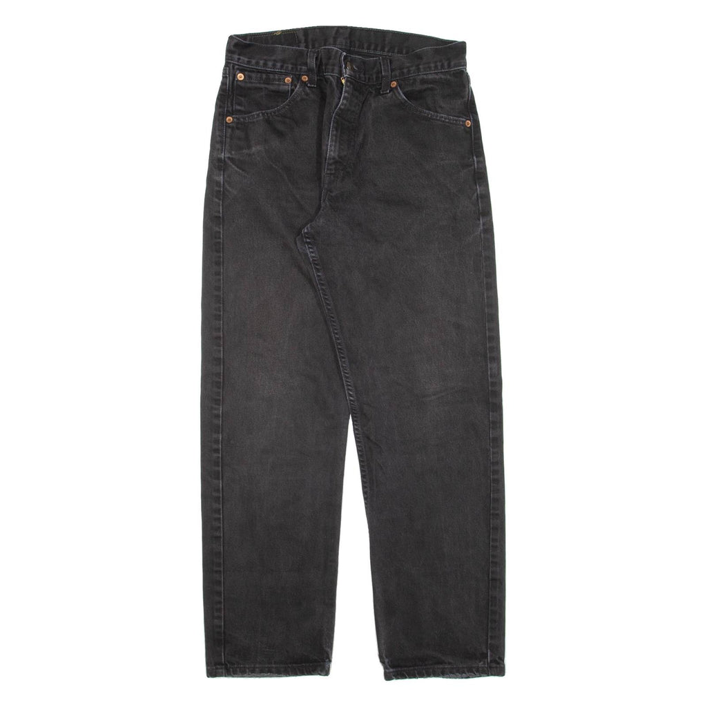LEVI'S 521 02 Mens Jeans Black Regular Straight W28 L26
