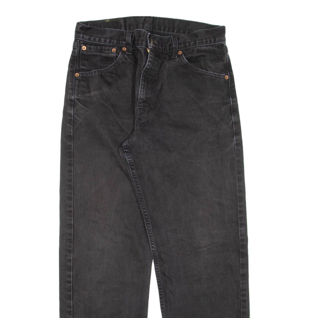 LEVI'S 521 02 Mens Jeans Black Regular Straight W28 L26