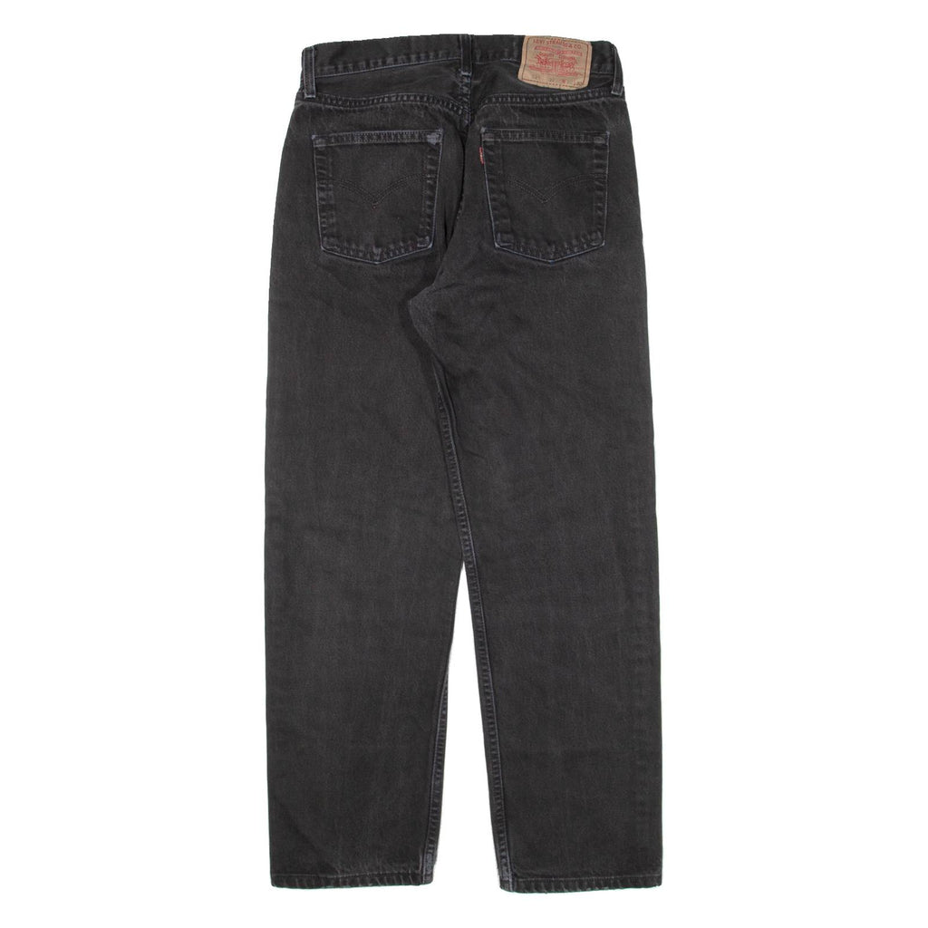 LEVI'S 521 02 Mens Jeans Black Regular Straight W28 L26