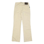 BARBOUR Womens Cotton Blend Beige Regular Straight Trousers W28 L29 Casual Wear