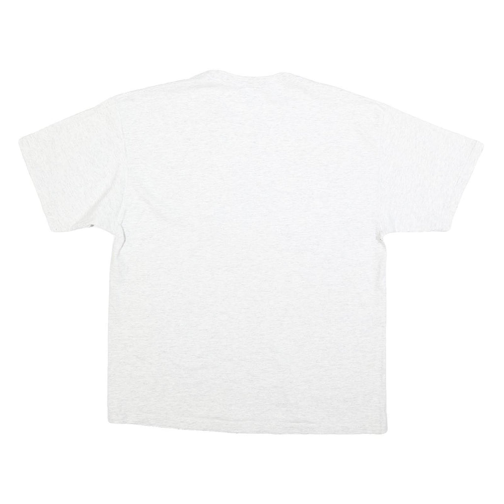 DELTA Mens White North Carolina Tar Heels Graphic T-Shirt L Short Sleeve Crew