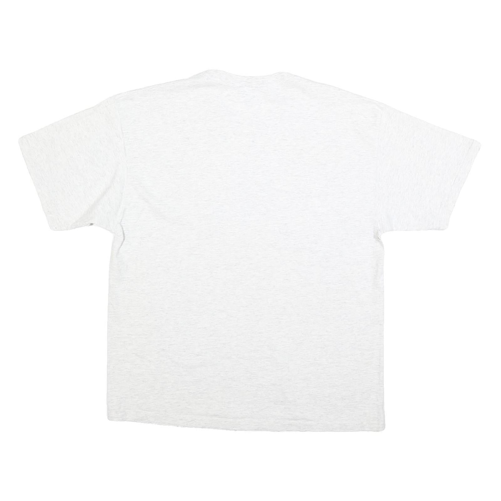 DELTA Mens White North Carolina Tar Heels Graphic T-Shirt L Short Sleeve Crew