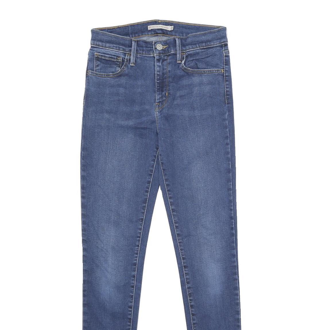 LEVI'S 720 High Rise Super Skinny Womens Jeans Blue Regular Skinny Denim Medium