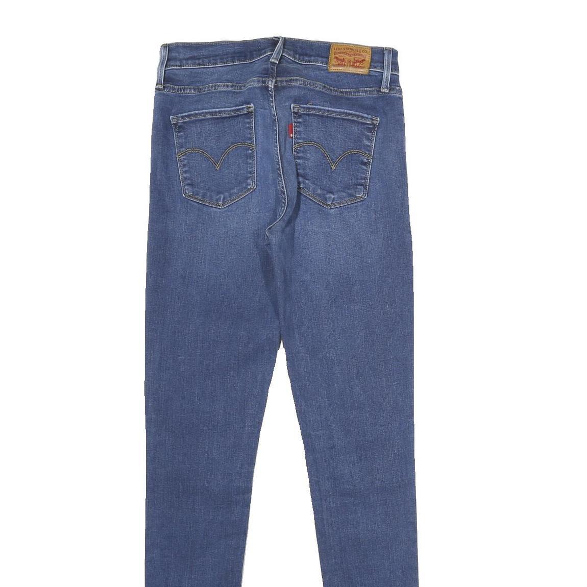 LEVI'S 720 High Rise Super Skinny Womens Jeans Blue Regular Skinny Denim Medium