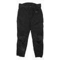 IXS Mens Black Synthetic Woven Regular Fit Straight Trousers W38 L31 Zip Closure