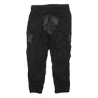 IXS Mens Black Synthetic Woven Regular Fit Straight Trousers W38 L31 Zip Closure