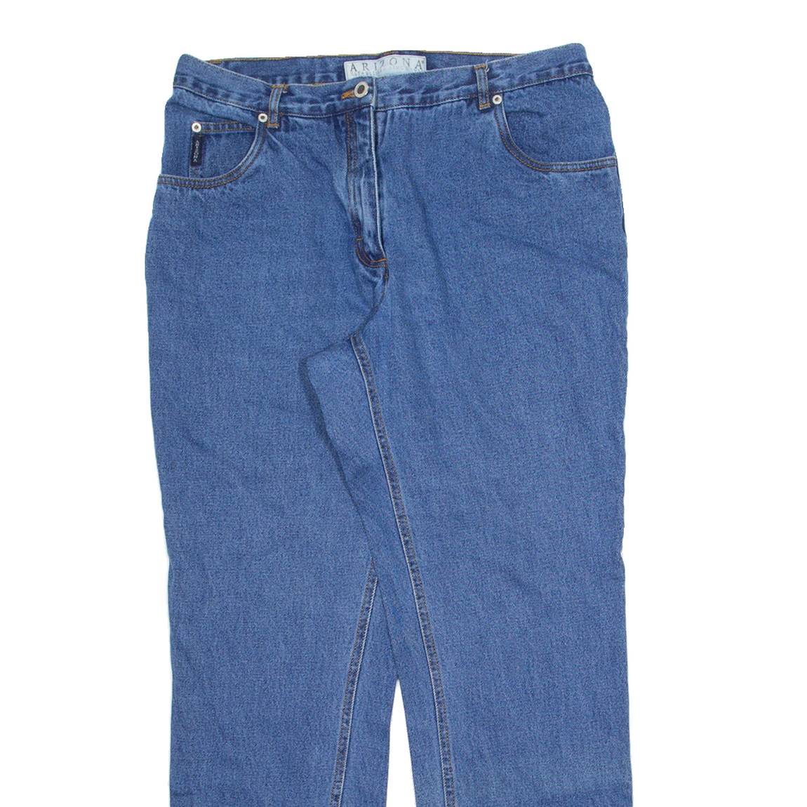 ARIZONA Womens Jeans Blue Slim Straight 90s W32 L30