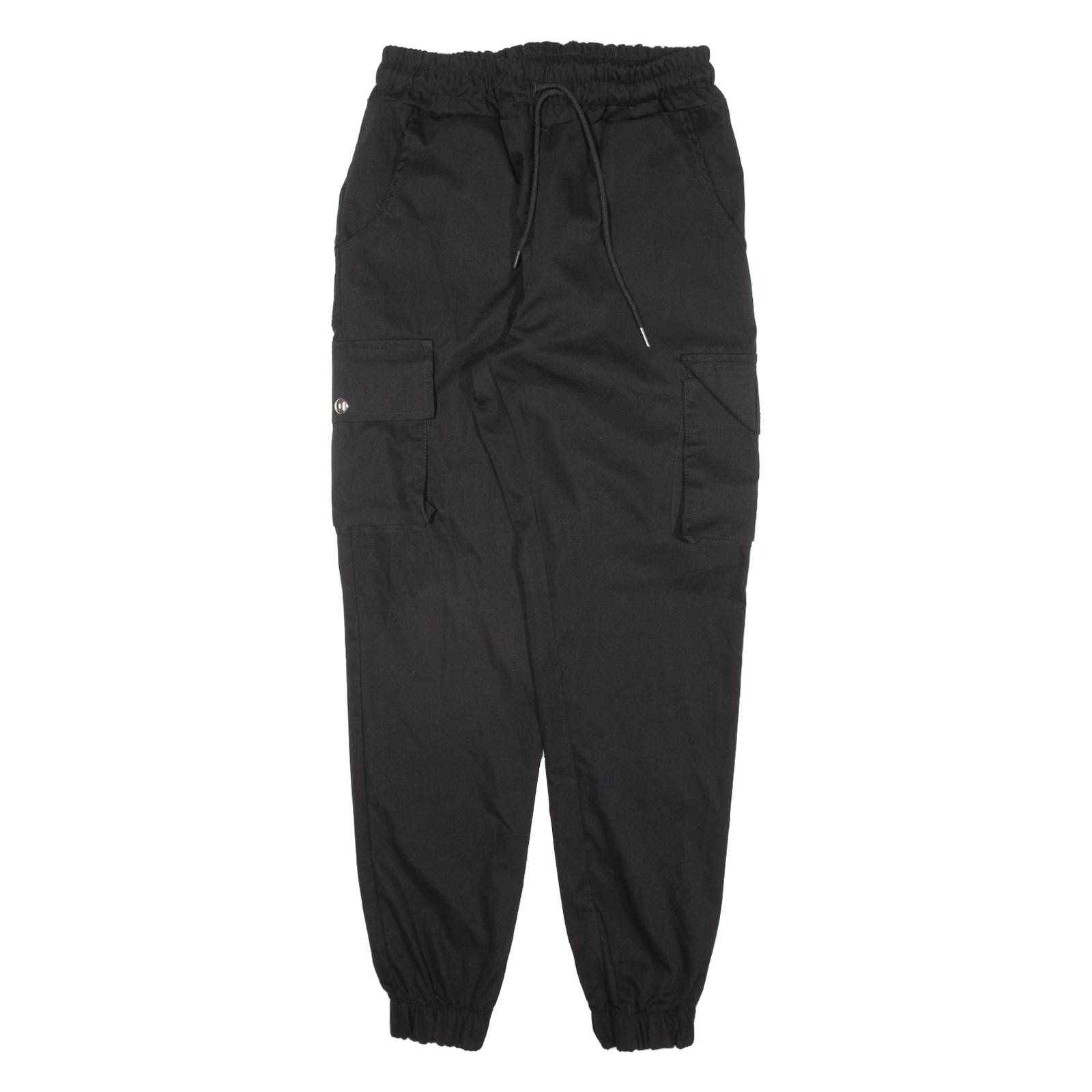 Cargo Womens Trousers Black Regular Tapered W26 L28