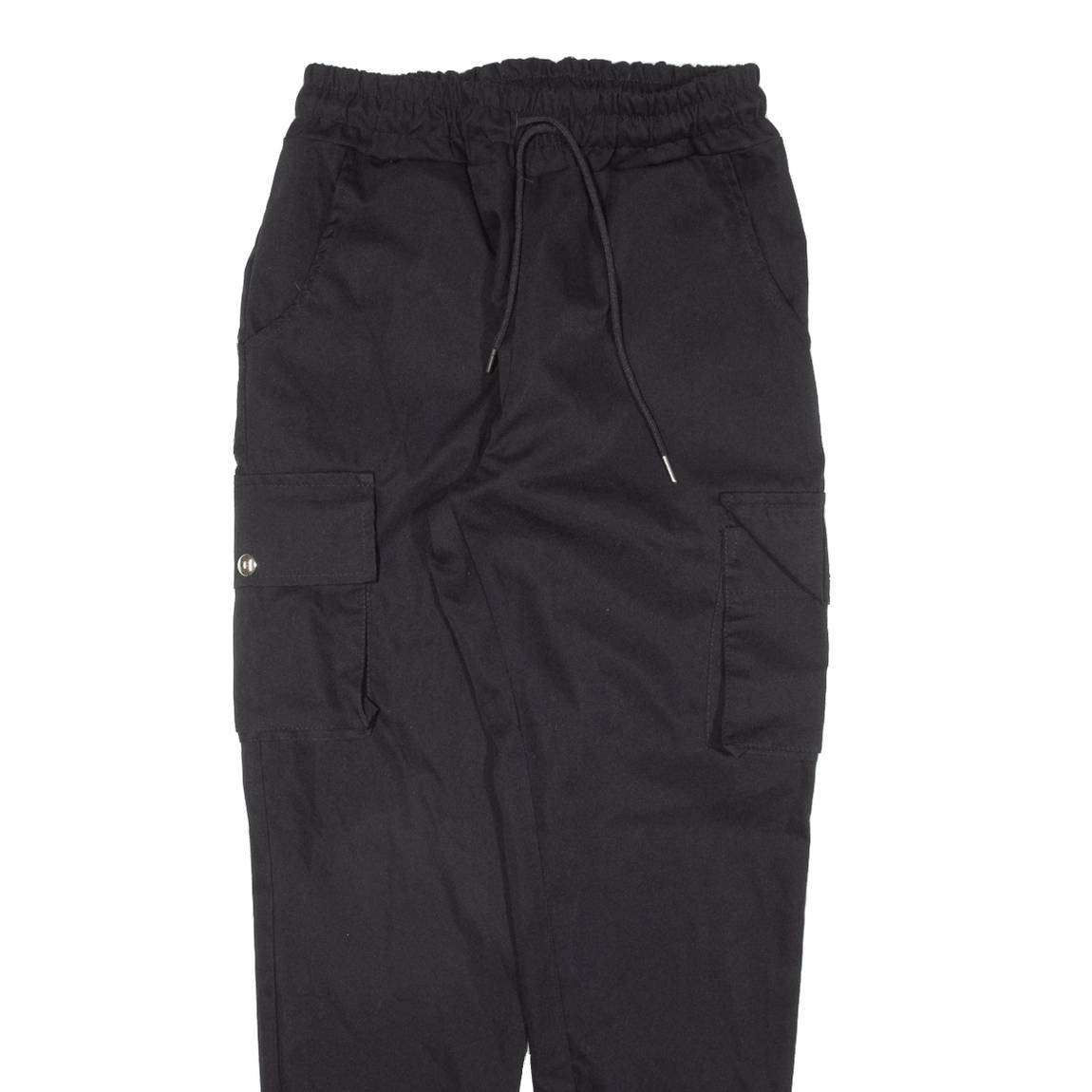 Cargo Womens Trousers Black Regular Tapered W26 L28