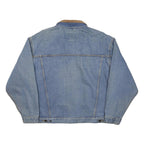WOODLAKE Mens Blue Denim Button Cotton Classic Jacket L Casual Workwear