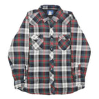 WRANGLER Mens Blue Green Red Check Button Jacket XL Cotton Blend Casual Wear