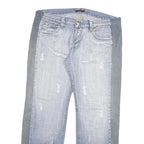 ANGEL DEVIL Womens Jeans Blue Grey Regular Straight Denim Light W42 L33 Angel