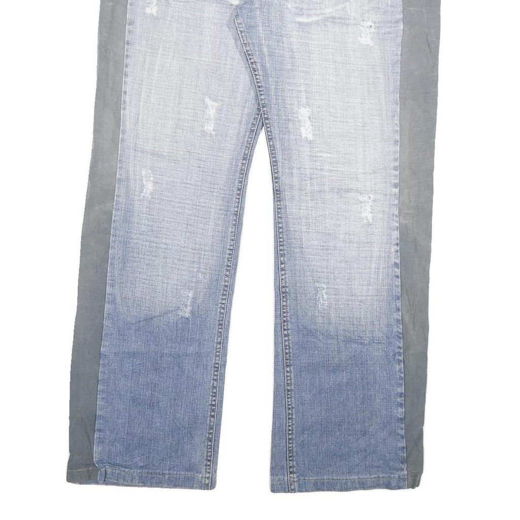 ANGEL DEVIL Womens Jeans Blue Grey Regular Straight Denim Light W42 L33 Angel