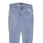 DICKIES Mens Relaxed Light Blue Denim Jeans W34 L29 Workwear Casual Zip Fly