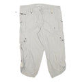 DALIA COLLECTION Womens Shorts Beige Casual Cargo M W30 Functional Pockets