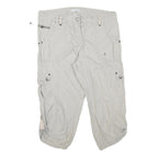 DALIA COLLECTION Womens Shorts Beige Casual Cargo M W30 Functional Pockets