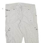 DALIA COLLECTION Womens Shorts Beige Casual Cargo M W30 Functional Pockets