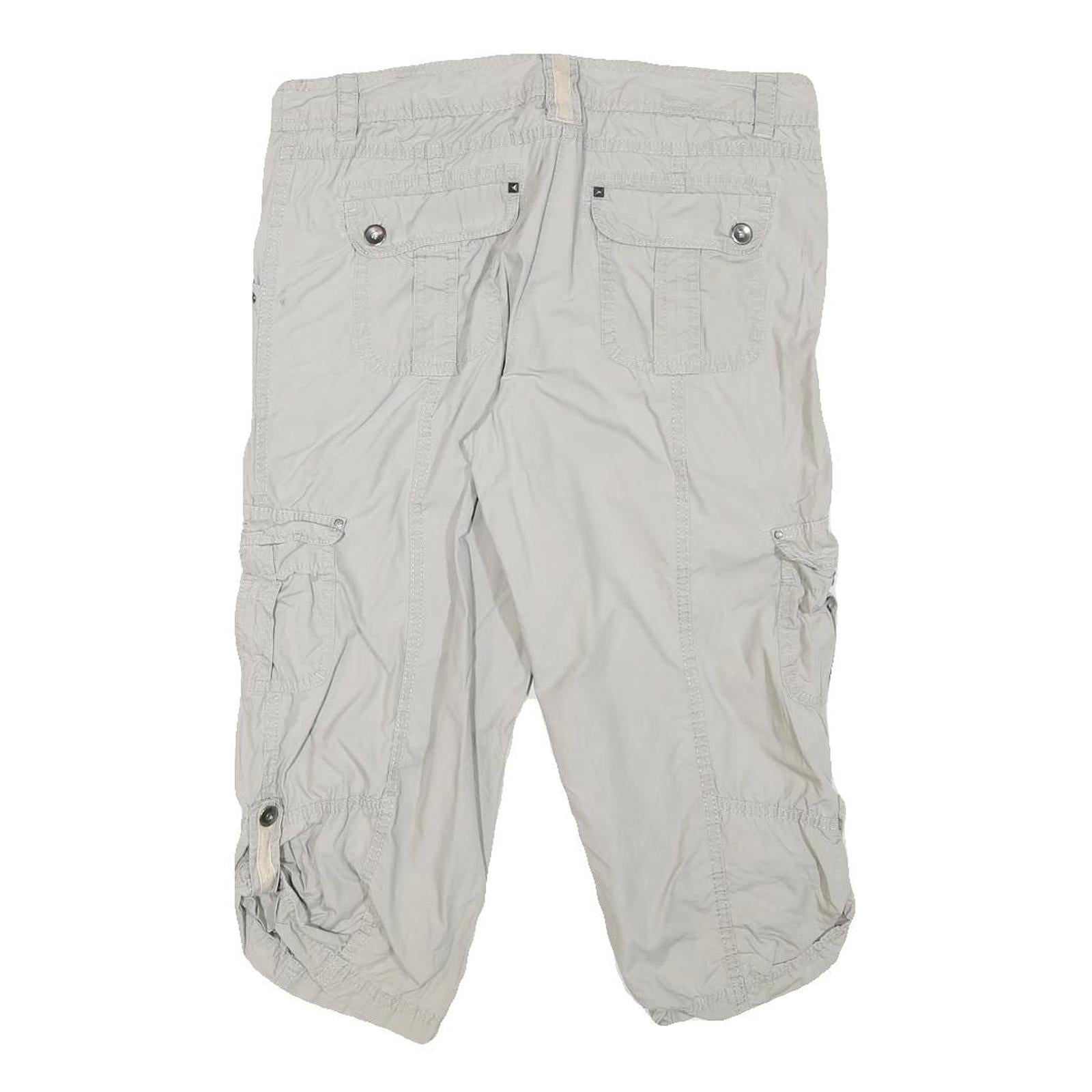 DALIA COLLECTION Womens Shorts Beige Casual Cargo M W30 Functional Pockets