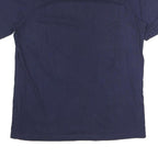 PUMA Mens Navy Blue Cotton T-Shirt L Short Sleeve Crew Neck Logo Print