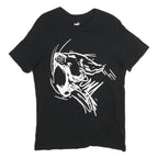PUMA Mens Black Graphic T-Shirt M Short Sleeve Crew Neck Cotton Casual Sport