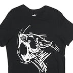 PUMA Mens Black Graphic T-Shirt M Short Sleeve Crew Neck Cotton Casual Sport
