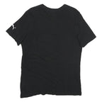 PUMA Mens Black Graphic T-Shirt M Short Sleeve Crew Neck Cotton Casual Sport