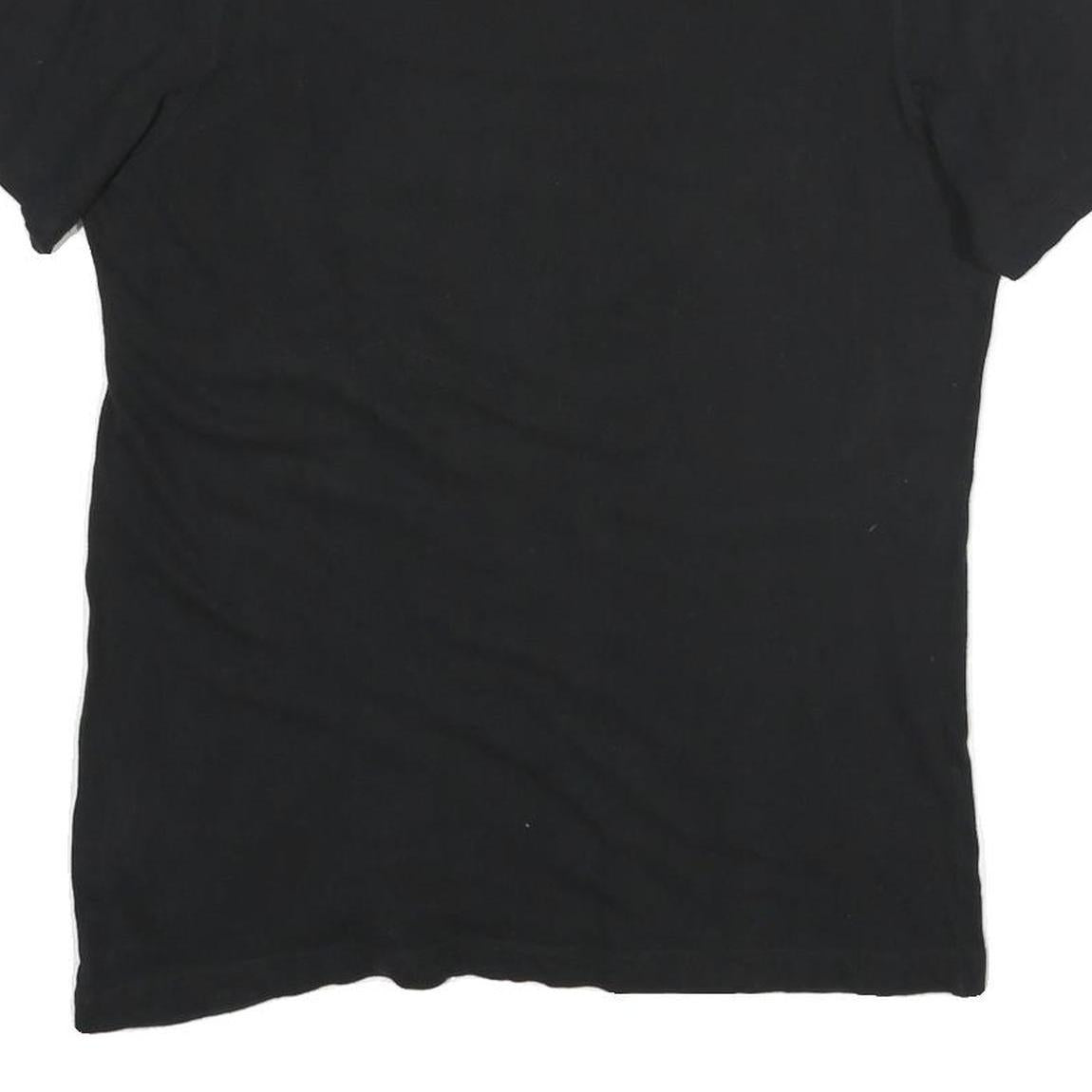 PUMA Mens Black Graphic T-Shirt M Short Sleeve Crew Neck Cotton Casual Sport