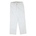 MUSTANG Mens Regular Fit White Cotton Blend Cargo Trousers W33 L32