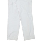 MUSTANG Mens Regular Fit White Cotton Blend Cargo Trousers W33 L32