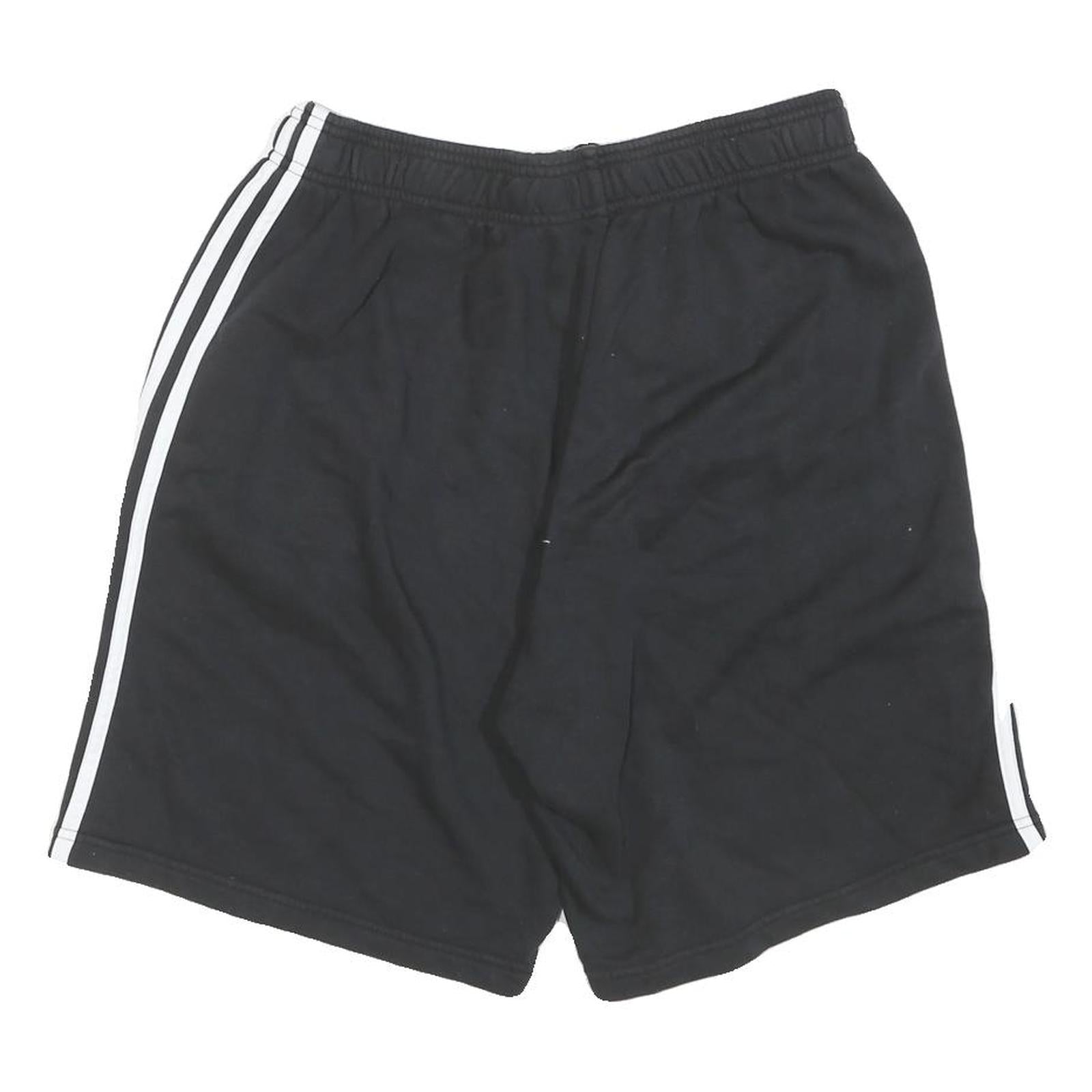 ADIDAS Mens Shorts Black Sports Casual L W30 Cotton Blend Athletic
