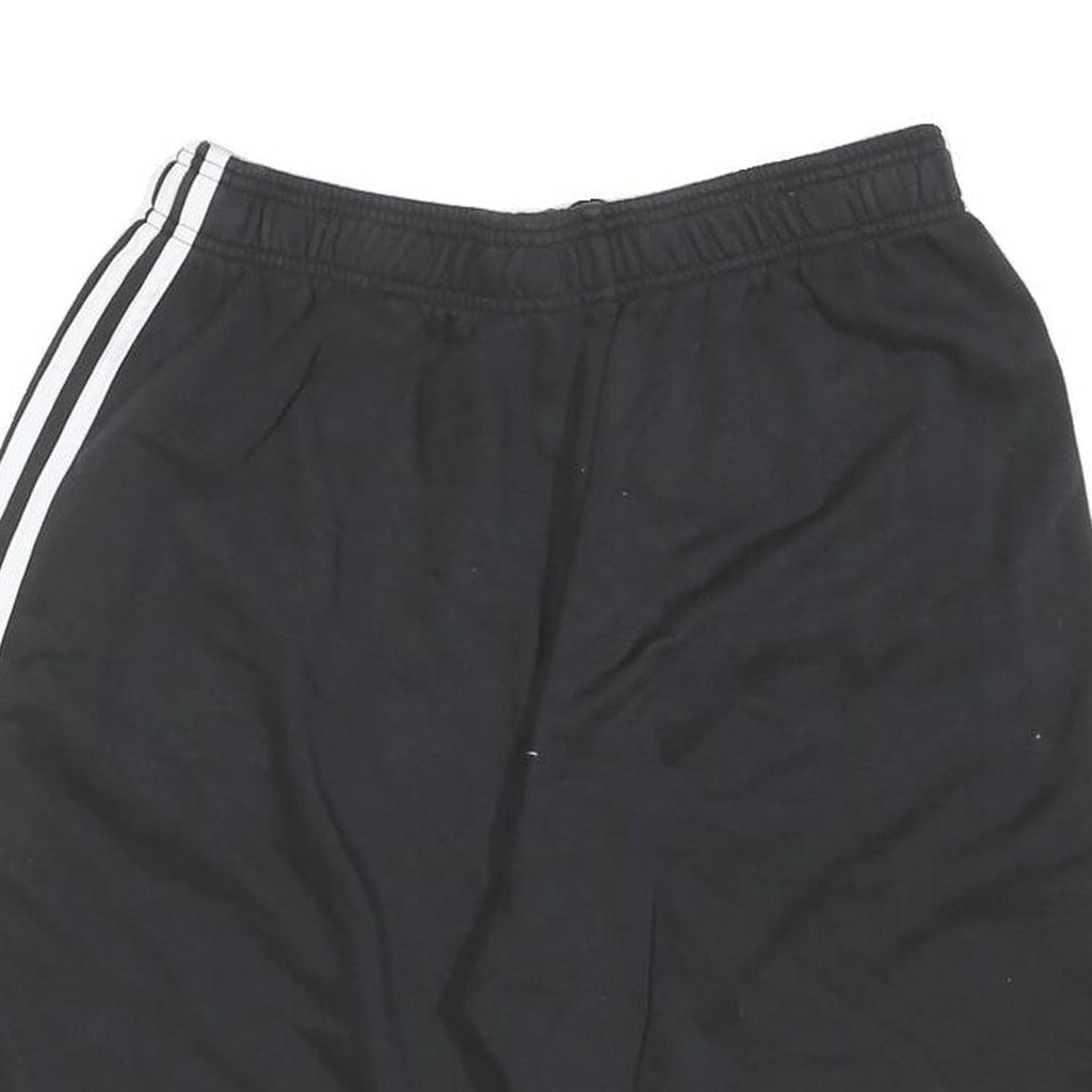 ADIDAS Mens Shorts Black Sports Casual L W30 Cotton Blend Athletic