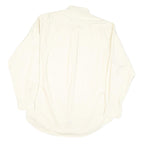 TOMMY HILFIGER Mens White Plain Shirt S Button-Down Collar Long Sleeve Cotton