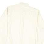 TOMMY HILFIGER Mens White Plain Shirt S Button-Down Collar Long Sleeve Cotton