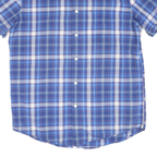 TOMMY HILFIGER Mens Blue & White Check Shirt S Classic Fit Cotton Blend