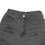 GUESS Womens Shorts Black Denim Distressed M W24 Ripped Casual Summer