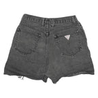 GUESS Womens Shorts Black Denim Distressed M W24 Ripped Casual Summer