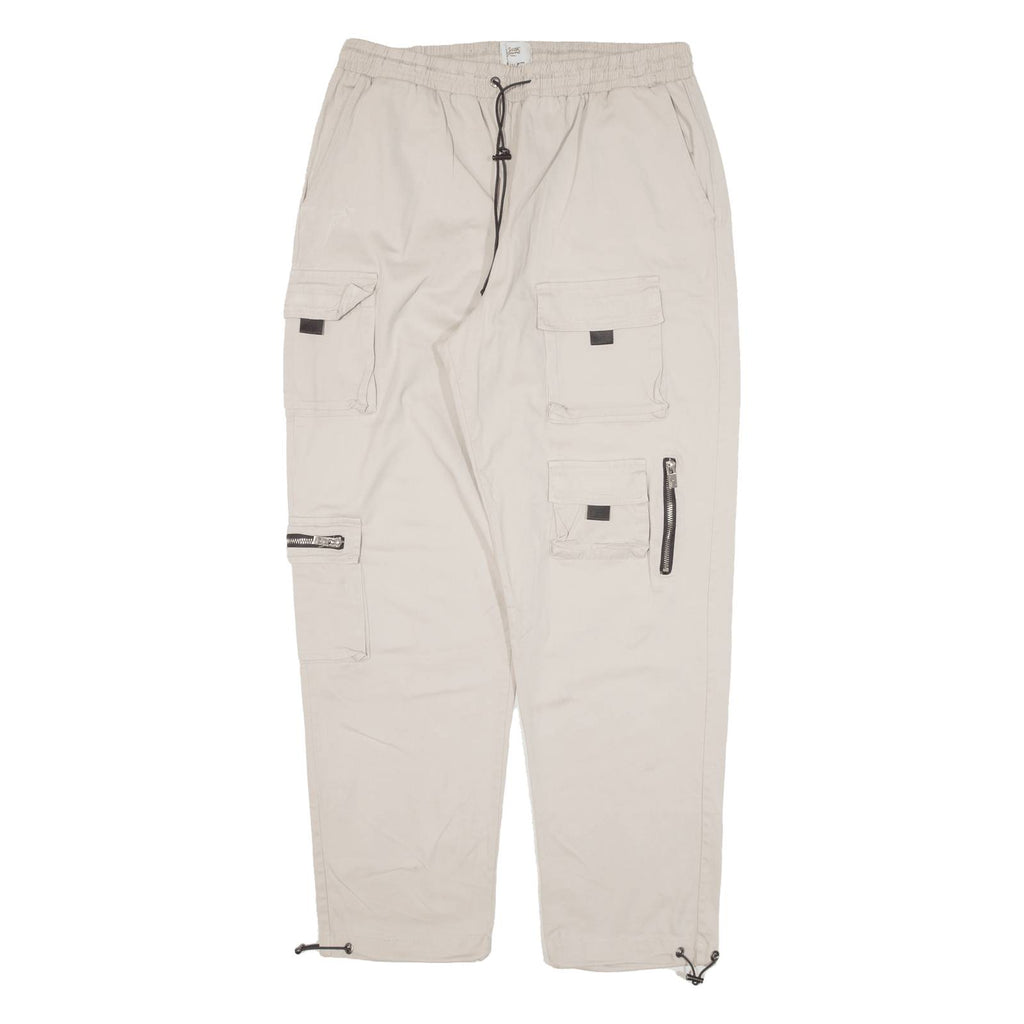 SIXTH JUNE Cargo Womens Trousers Beige Regular Tapered W31 L29